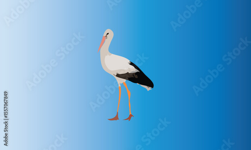 Vector stork design fully editable high quality
