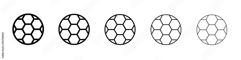 Fototapeta premium footballl icon vector outline symbol or illustration