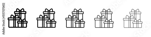 gift icon vector outline symbol or illustration