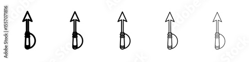 harpoon icon vector outline symbol or illustration
