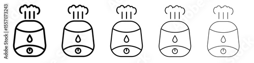Humidifier icon vector outline symbol or illustration