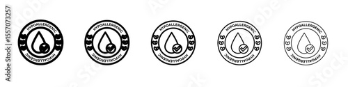 hypoallergenic icon vector outline symbol or illustration