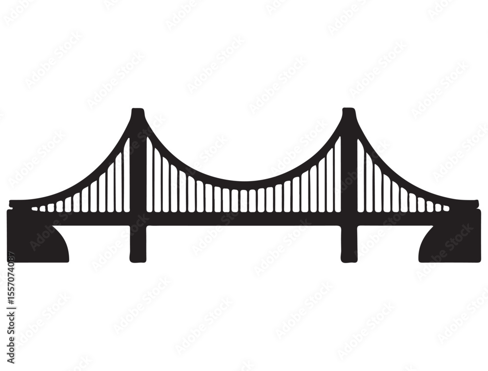 Fototapeta premium BRIDGE SILHOUETTE