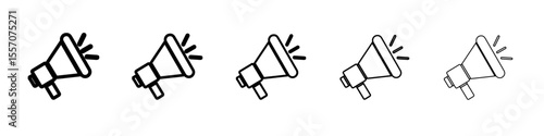 loud speaker icon vector outline symbol or illustration
