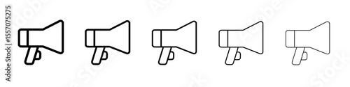loud speaker icon vector outline symbol or illustration