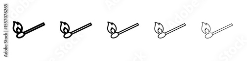 Matches icon vector outline symbol or illustration