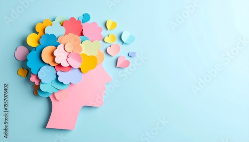 Colorful Thoughts, Abstract Representation of a Positive Mindset Concept