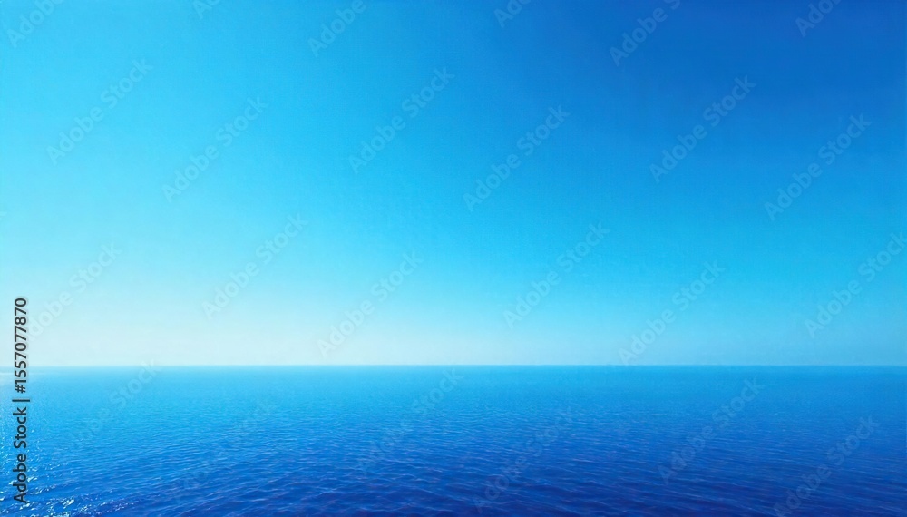 Obraz premium Immersive Blue Expanse Serenity and Freedom in a Vast, Unblemished Sky or Ocean