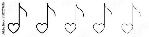 music node icon vector outline symbol or illustration
