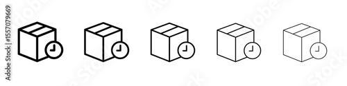order made icon vector outline symbol or illustration