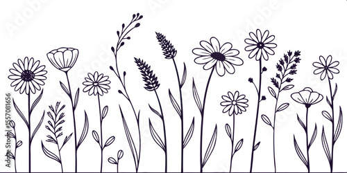 Floral Flourish: A delicate and refined depiction of a vibrant floral arrangement, showcasing the intricacies of nature's artistry. This image embodies the essence of grace and charm.