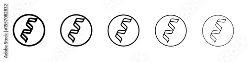 Protein icon vector outline symbol or illustration