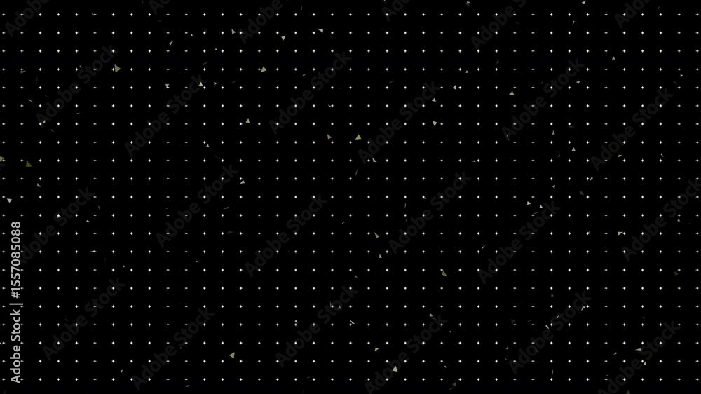 Animated background grid with twinkling tripolygon. 4k Video. 