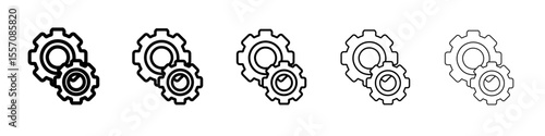 setting icon vector outline symbol or illustration