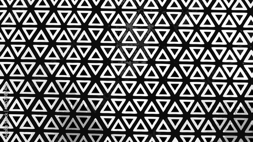 Abstract Geometric Pattern of Interlocking Triangles