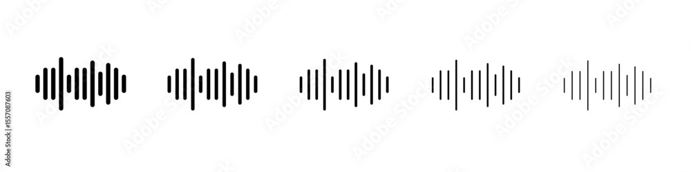Sound Wave Icon vector outline symbol or illustration Sound Wave Icon vector outline symbol or illustration