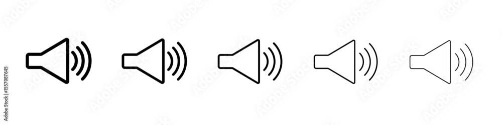 Speaker icon vector outline symbol or illustration Speaker icon vector outline symbol or illustration