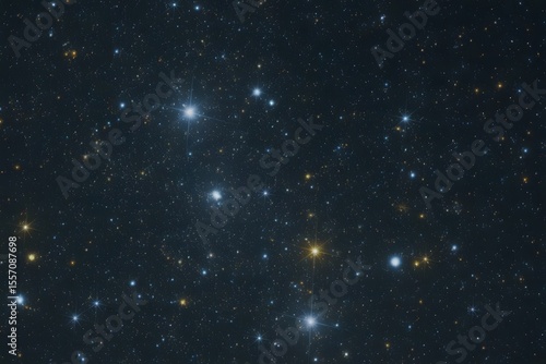 Wallpaper Mural Starry night sky with deep space and glowing stars Torontodigital.ca