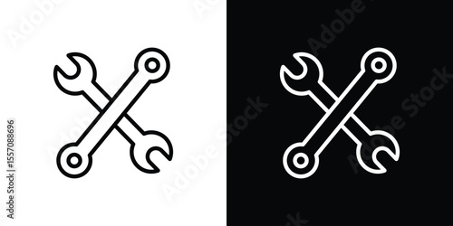 Tools icon vector graphics in strokes