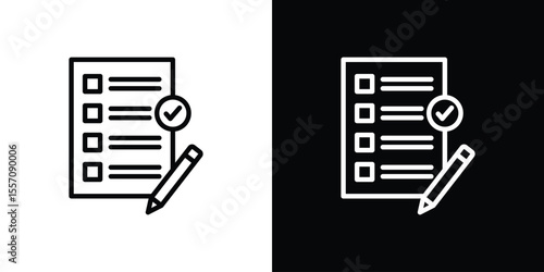 Requirements icon vector graphics in strokes