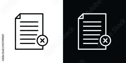 Paperless icon vector graphics in strokes