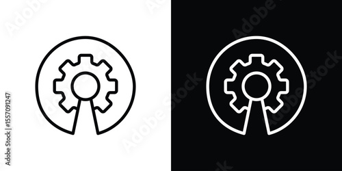Open source icon vector graphics in strokes