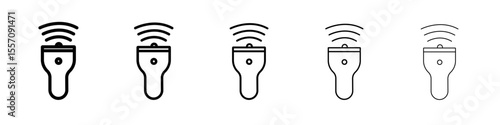 ultrasound icon vector outline symbol or illustration