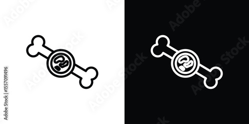 Multiple myeloma icon vector graphics in strokes