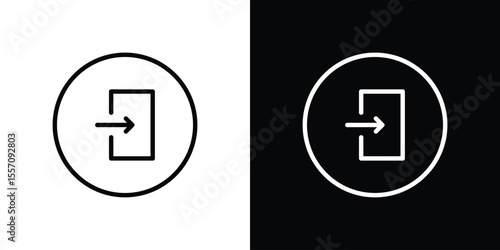 Inside icon vector graphics in strokes