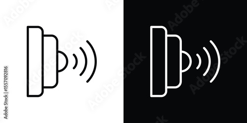 Infrared icon vector graphics in strokes