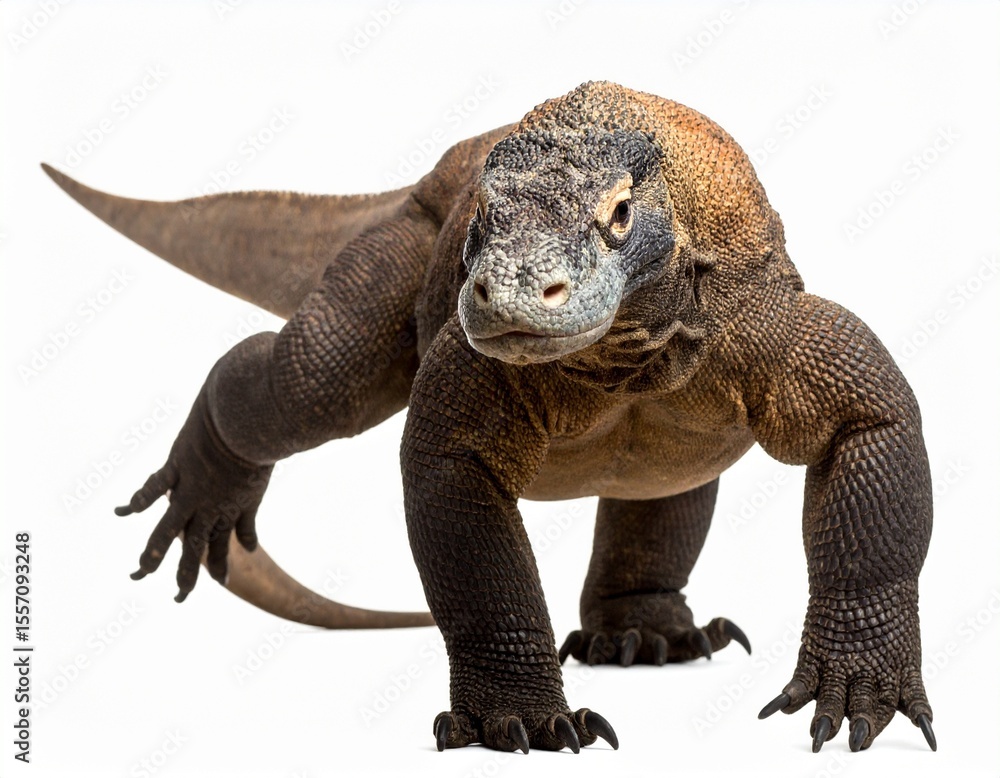 Obraz premium iguana on white background