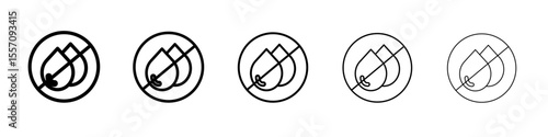 Water not clear icon vector outline symbol or illustration