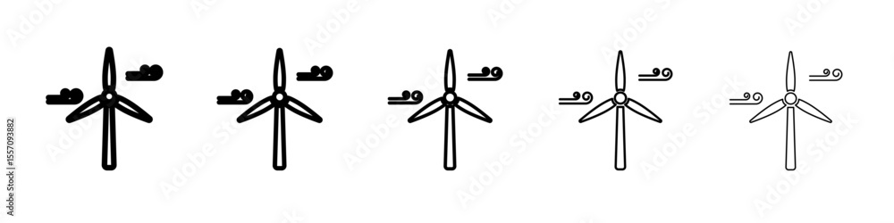 wind mill icon vector outline symbol or illustration wind mill icon vector outline symbol or illustration