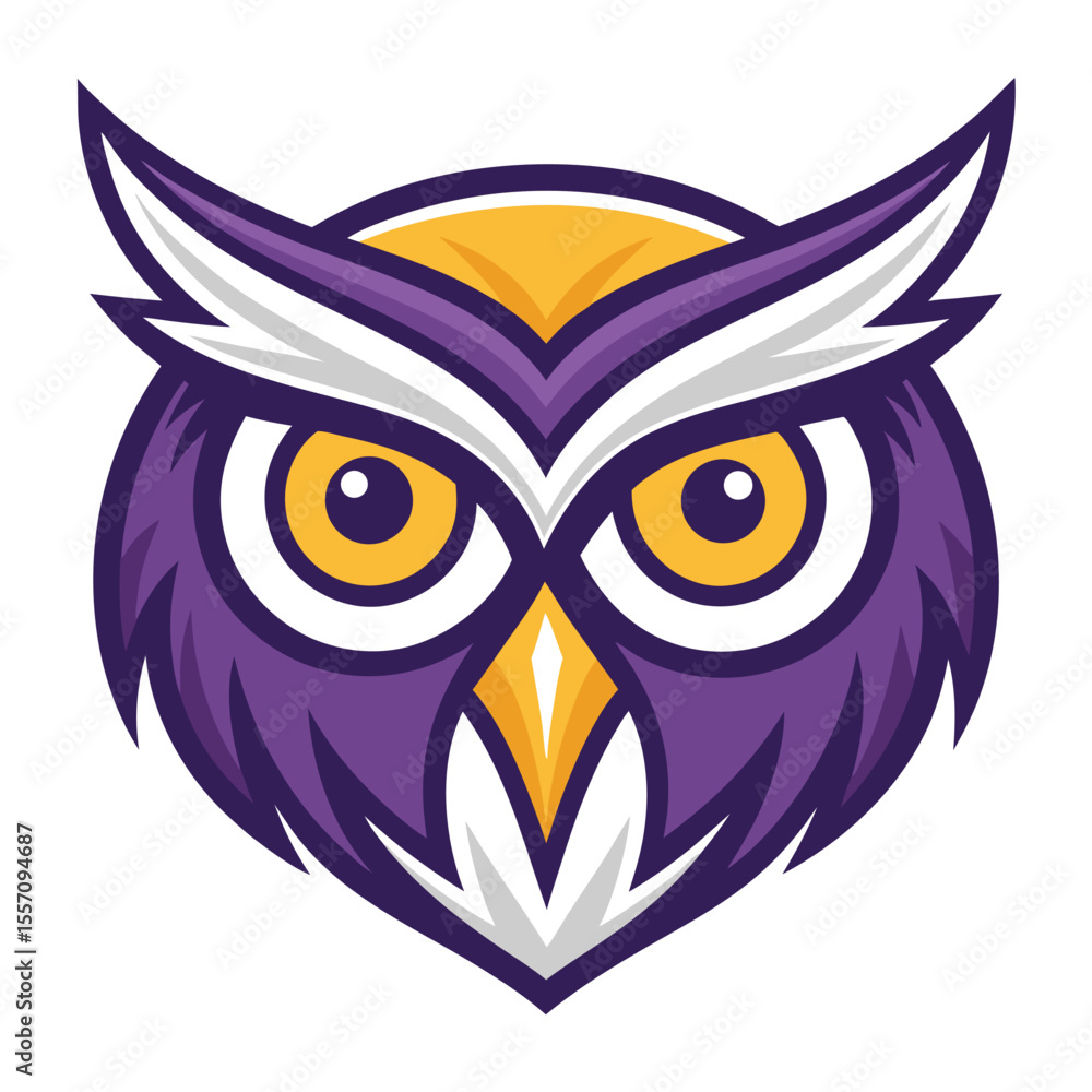 A simplistic, minimalistic owl face illustration with large, wide-open eyes, suitable for educational use. A simplistic, minimalistic owl face illustration with large, wide-open eyes, suitable for educational use.
