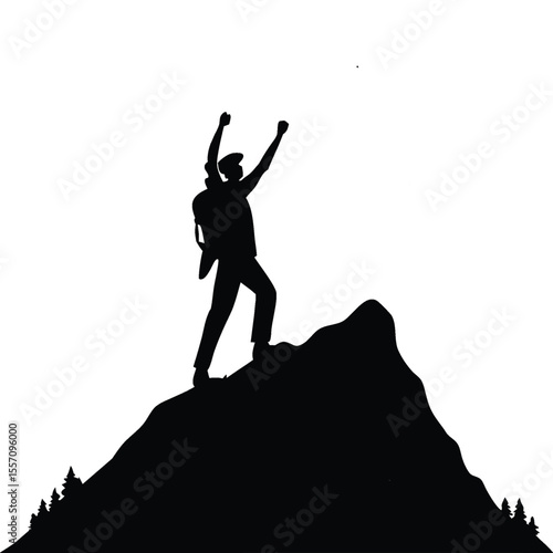 "Conquer the Peak: Triumph at the Summit"

