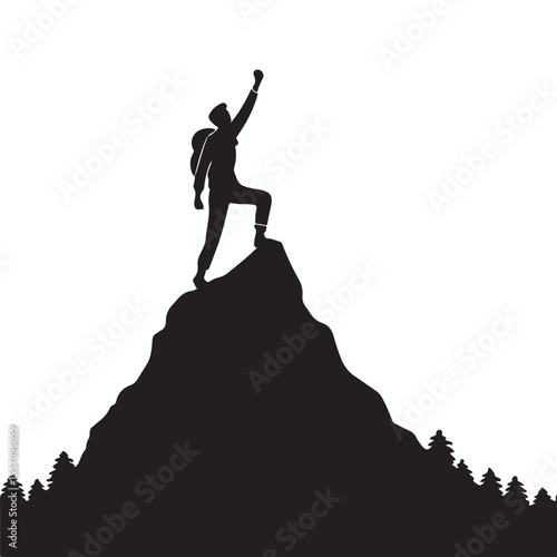 "Conquer the Peak: Triumph at the Summit"

