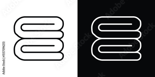 blanket icon vector graphics in strokes