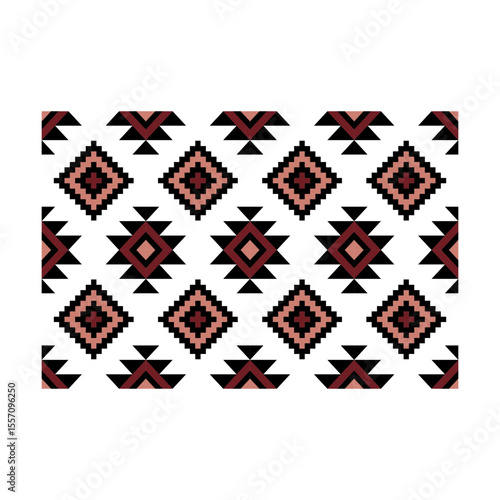 Tribal ethnic motif pattern svg cut file. Isolated vector illustration.