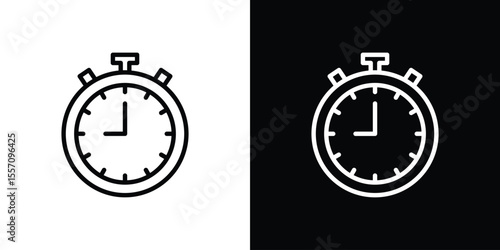 Stopwatch icon vector, Symbol, logo illustrations