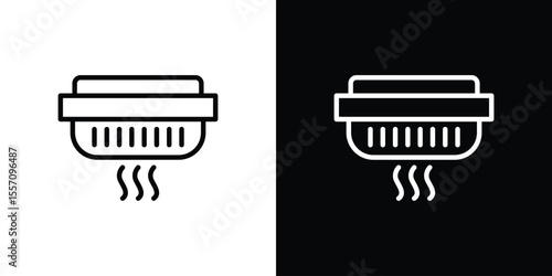 Smoke detector icon vector, Symbol, logo illustrations