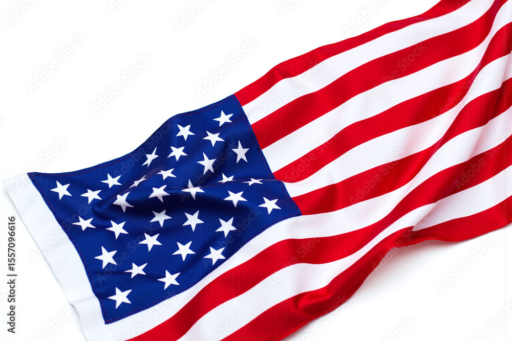 Obraz premium american flag on a white background11