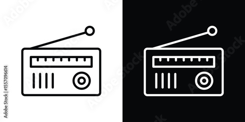Radio icon vector, Symbol, logo illustrations