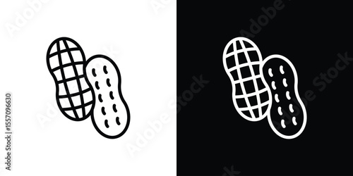 Peanut icon vector, Symbol, logo illustrations