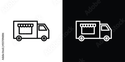 Food truck icon vector, Symbol, logo illustrations