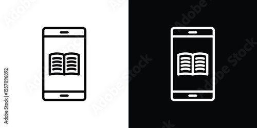 Ebook icon vector, Symbol, logo illustrations