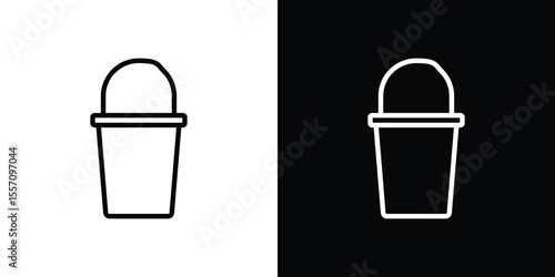Bucket icon vector, Symbol, logo illustrations