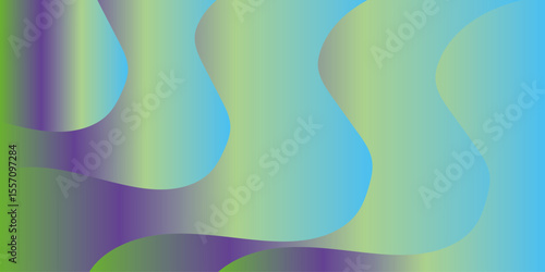 Green Abstract Background Soft Waves. Gradient Fluid Wave Banner Template Design. Luxury paper. subtle color variations, creating a smooth and calming abstract design for banner, wallpaper.