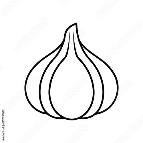 garlic line art