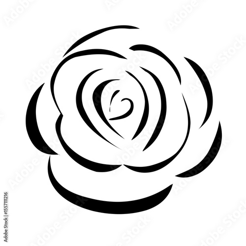 rose flower icon vector