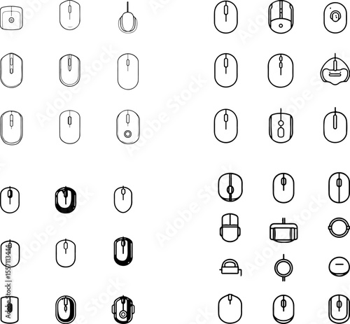 mouse icons pointer cursor mouse symbol computer mouse mouse button mouse pointer right-click left-click click icon mouse design mouse feature navigation drag and drop scroll wheel po